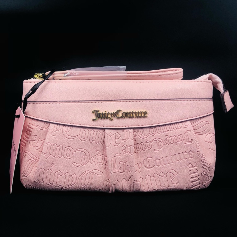 Juicy Couture Macaroon Word Play Logo Wristlet - Picture 3 of 16
